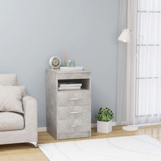 vidaXL Furniture Limited - Cassettiera Grigio Cemento 40x50x76 cm in