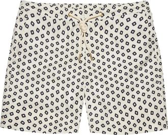 Orlebar Brown Costume da bagno con stampa geometrica - Bianco