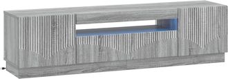 vidaXL Mueble De Tv Led Sonoma Gris Madera De Ingenier&iacute;a Vidaxl