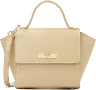 Kazar Beige handtas met verlengde zijden - Dames - Handtassen - Beige - ONE Size - Tassen