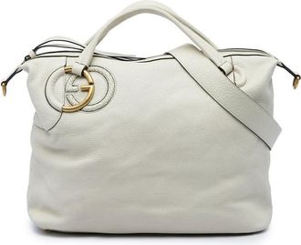 Gucci Pre-owned Gucci Calfskin Twill Satchel Ladies 2C8GLTE41MNNPKHE