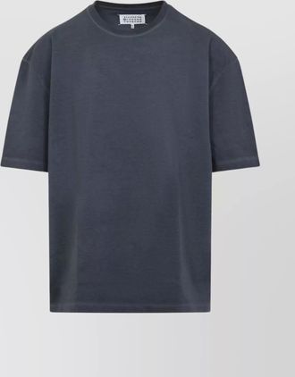 Maison Margiela oversized grey cotton t-shirt with dropped shoulders