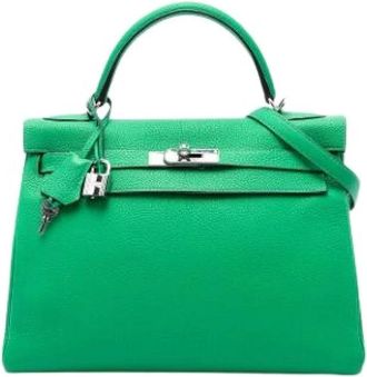 Herm&egrave;s Pre-owned Borsa Kelly 32 - - Pre-owned - Donna - Verde - ONE SIZE
