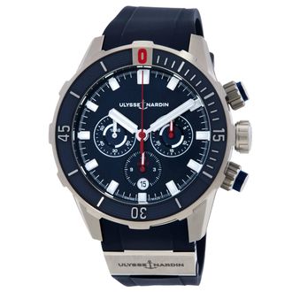 Ulysse Nardin Diver Chronograph Automatic Blue Dial Mens Watch 1503-170-3/93