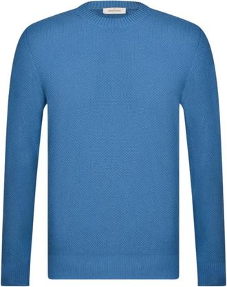 Gran Sasso Maglioncino Girocollo - Heren - Ronde hals truien - Blauw - 3XL - Katoen - Truien & Vesten