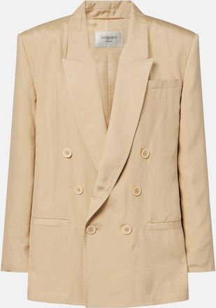 Saint Laurent Double-breasted silk blazer