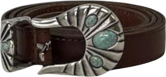 Orciani Belts, female, Brown, Size: 90 CM Cintura Bull Soft