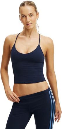Cotton On Womens Active Ultra Soft V Neck Racer Back Tank in Prep Sport Navy at Nordstrom, Size Xx-Small