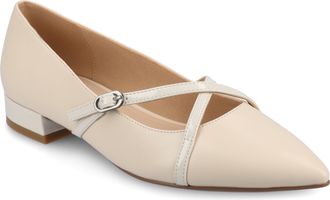 Journee Collection Journee Womens Camby Medium and Wide Width Dress Flats