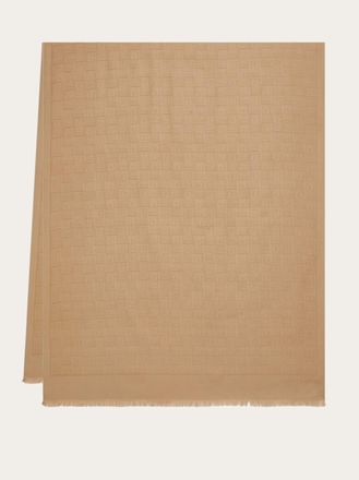 Ferragamo Women Ferragamo Monogram stole Beige