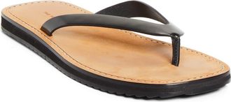 The Row City Flip Flop in Black /Natural at Nordstrom, Size 10.5Us