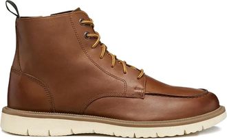 Geox Pove lace-up zip-up boots - Brown