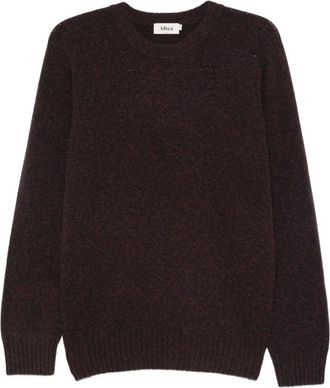 Altea Maglione girocollo in lana - Marrone