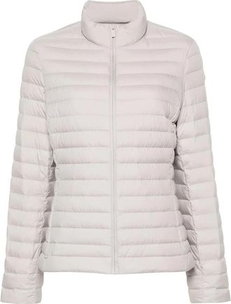 Calvin Klein Grijze Puffer & Donzen Jas - Dames - Winterjassen - Grijs - L - Polyester - Jassen