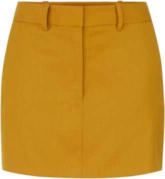 Elisabetta Franchi Rokken, Dames, Geel, 2Xl, Minirok met klepzakken