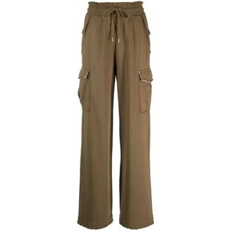 Dries Van Noten Cargo Wide Trousers - female - Dries Van Noten - Wide Trousers - Green - L - Trousers