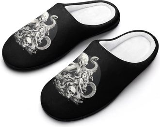 Generic Octopus Princess Mermaides Mens Slippers Comfortable And Non-slip Cotton Slipper Shoe for House