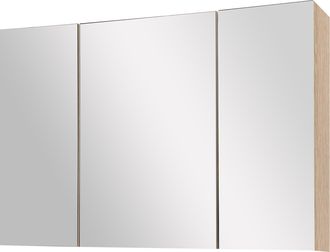 Kleankin Kleankin - Armadietto Pensile Con Specchio A 3 Ante Da Bagno A Parete