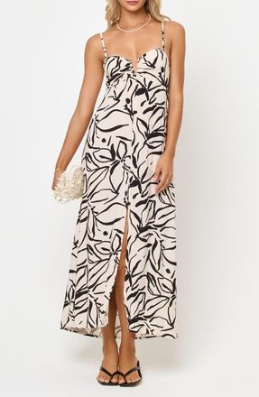 L*Space Chara Maxi Cover-Up Dress in Heavy Petal at Nordstrom, Size Medium