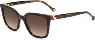 Carolina Herrera Authentieke zonnebril met eersteklas service - unisex - Zonnebrillen - Bruin - 53 MM - Accessoires