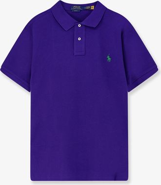 Ralph Lauren Cotton polo shirt with frontal embroidered logo - POLO RALPH LAUREN - gender_Man