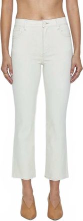 Pistola Denim Lennon High Rise Cropped Boot Cut Jeans In Sandstone