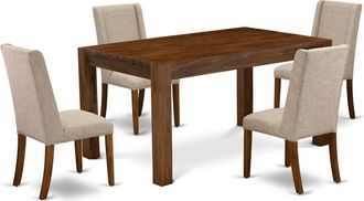 East West Furniture CNFL5-N8-04 5-Pc Dining Table Set