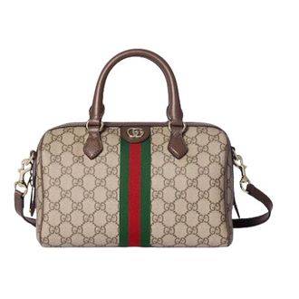 Gucci Bauletto Ophidia Misura Media - female - Gucci - Handbags - Beige - ONE SIZE - Bags
