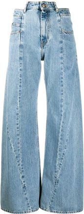Maison Margiela D&eacute;cortiqu&eacute; Wide Leg Jeans