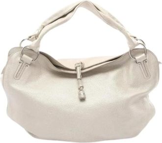 Celine Pre-owned Shoulder Bags, female, White, Size: ONE SIZE Pre-owned Vintage Shoulder Bag