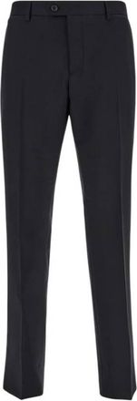 Ferragamo Black Tailored Cotton Trousers, Brand Size 56 (US Size 40)