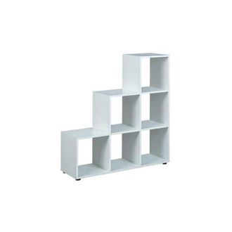 Inter Link SAS Libreria 6 box cadoro laminato bianco dim. 105x33x109h