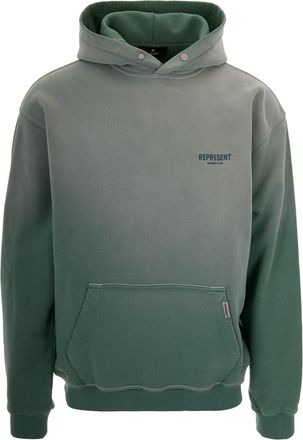 Represent Gradient Effect Cotton Sweatshirt with Maxi Logo