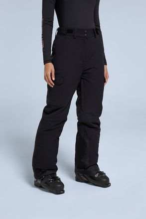 Mountain Warehouse Glaze Womens Snow Pants Casual Straight Leg Adjustable Waist Winter Trouser Black