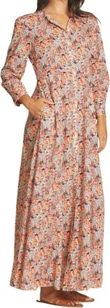 Trovata Eliot Maxi Dress In Vino Daisies