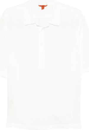 Barena Mola linnen overhemd met halve knoop - Beige