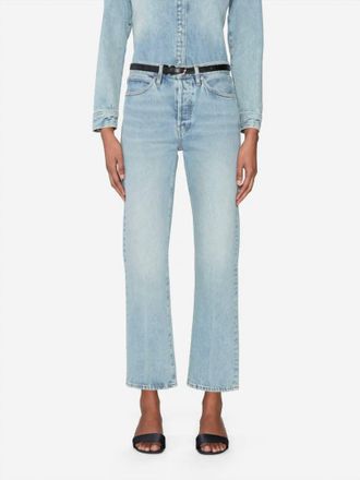 Frame Denim Vertical Crop Straight Leg Jean In Scheme