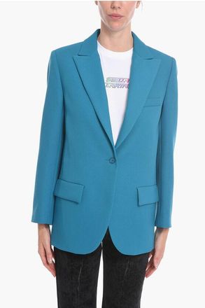 Super Blond One-button Blazer with Peak Lapel size 40