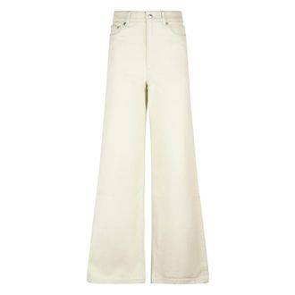 A.P.C. Wide Trousers, female, Beige, Size: W26 Jean Clyde Trousers
