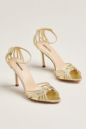 Lola Cruz Strappy Pointed-Toe Heels