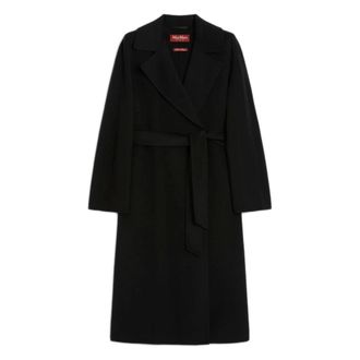 Max Mara MstCles Mantel - Dames - Mantels - Zwart - Maat: M Zijde