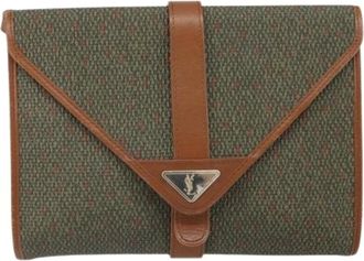 Saint Laurent Pre-owned Cross Body Bags, female, Green, Size: ONE SIZE Pre-owned Plastic Shoulder Bag