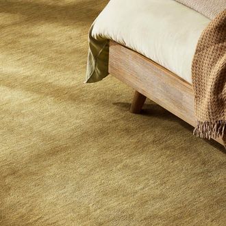 Castlery Wool Blend Brown Area Rug by Castlery, 7.5 x 9