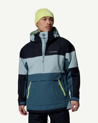 Columbia Coreshot Shell Anorak Jacket Mens Multi Half Zip Pockets Hooded JAX771