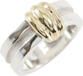 Tiffany & Co. Gold (18K) Silver 925 Band Ring (Pre-Owned)