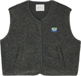 American Vintage Grijze Vest hok 16bh 23 - Dames - Bodywarmers - Grijs - Xs/S - Jassen