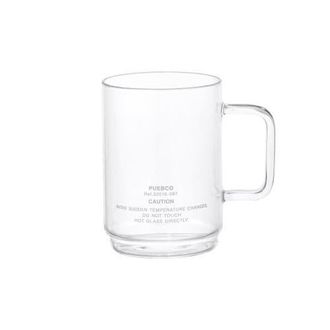 Puebco Borosilicate Glass Mug in Clear Shallow at Nordstrom, Size Medium
