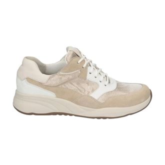 Durea Schoenen, Dames, Beige, 39 EU, Leer, 6317.605.2066 Sneaker
