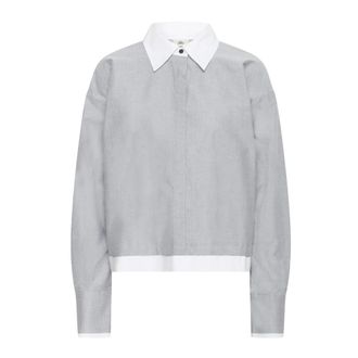 Karen by Simonsen Overhemden, Dames, Blauw, 2Xl, Blouses