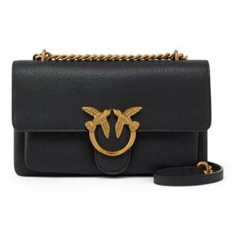 Pinko Pinko, Dames, Tassen, Zwart, Maat: ONE Size Leer